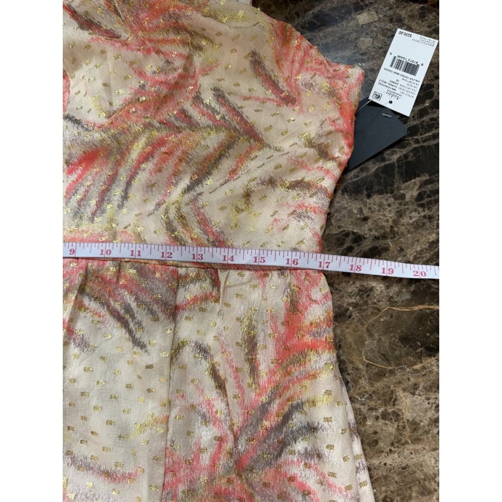 Aidan Mattox Women's Maxi Dress Beige Coral Color Sleeveles NEW MSRP $330 Size16 - Picture 5 of 13
